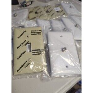 Lot of 16 New Light Switch Covers & CATV Jack Wall Plates